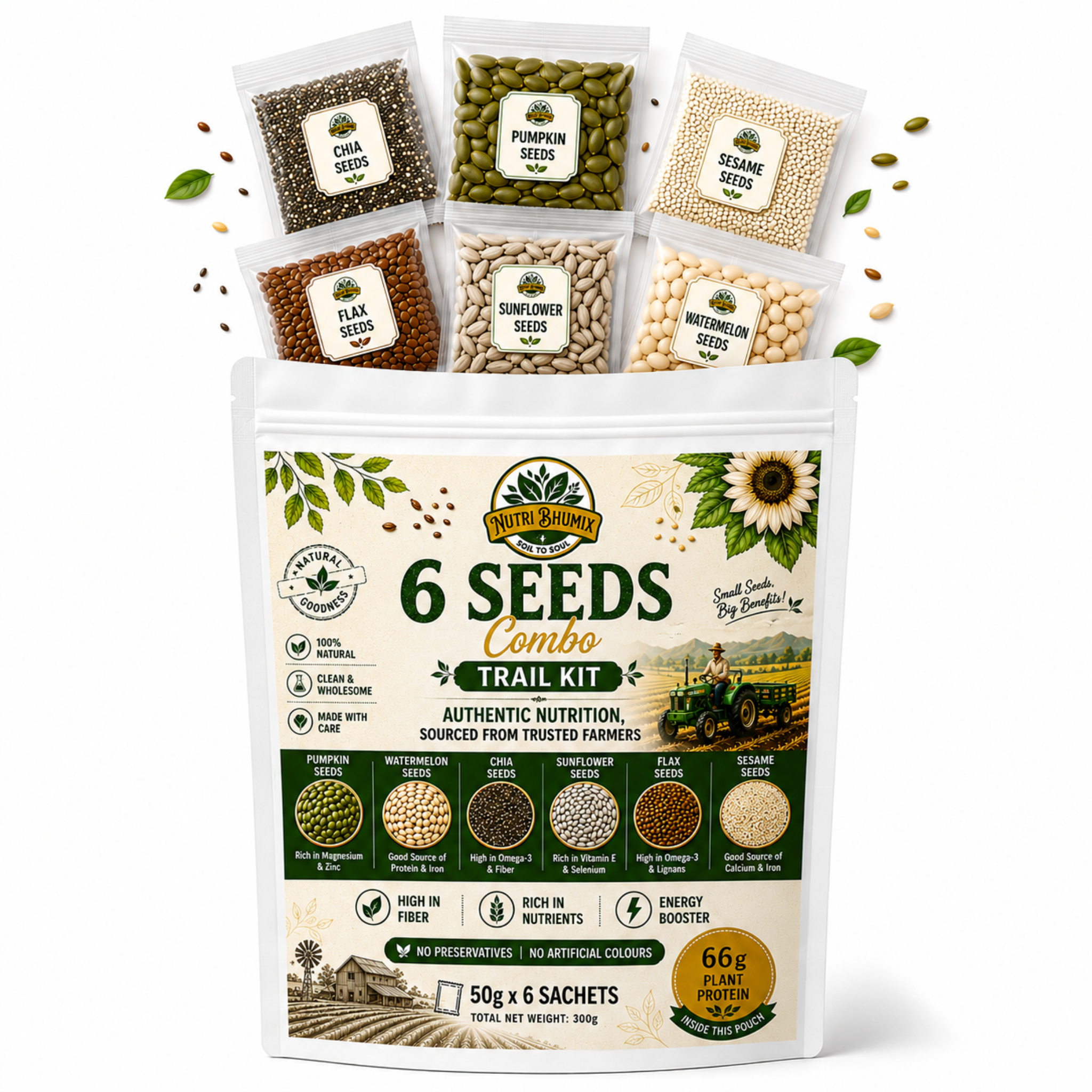 Nutri Bhumix 6 Seeds Combo 300g